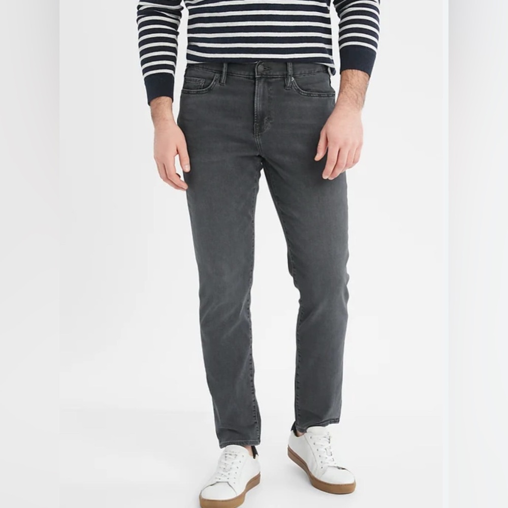 Banana Republic Charcoal Slim Jeans - Picture 1 of 6